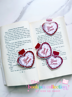 Book Lover Heart Magnetic Bookmark | Cute Bookmark for Readers