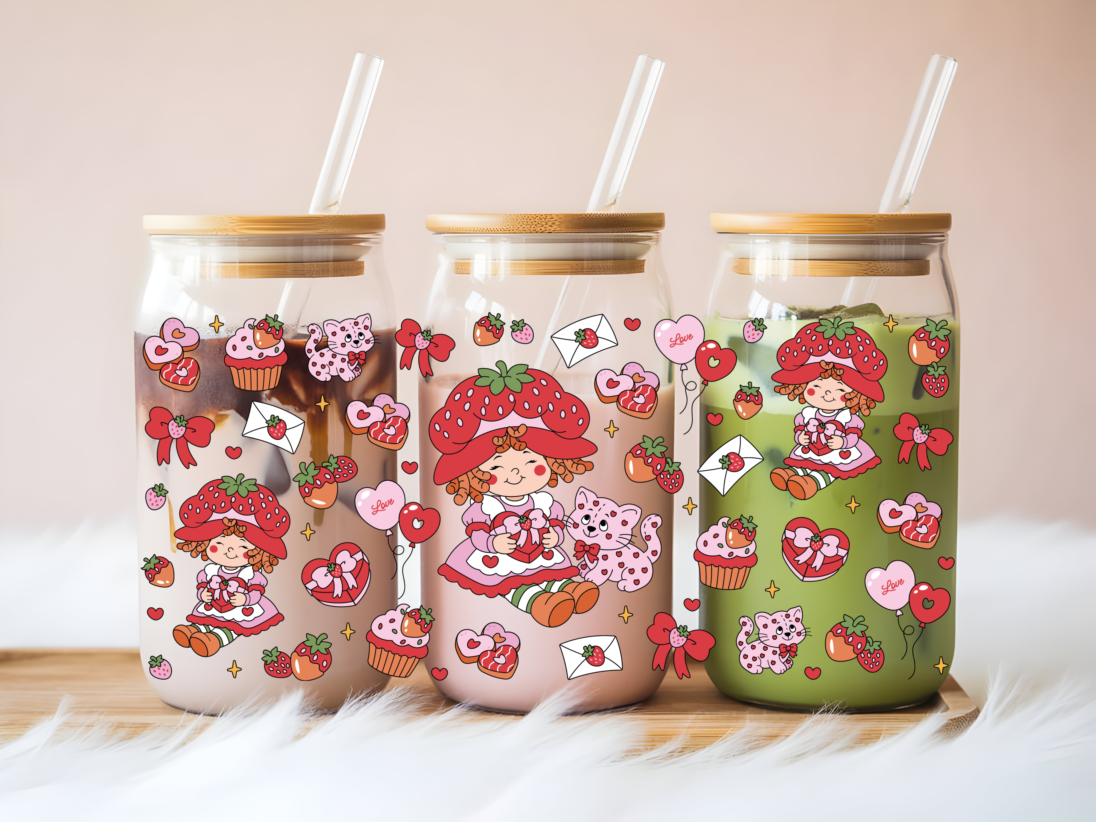 Berry Sweet Glass can