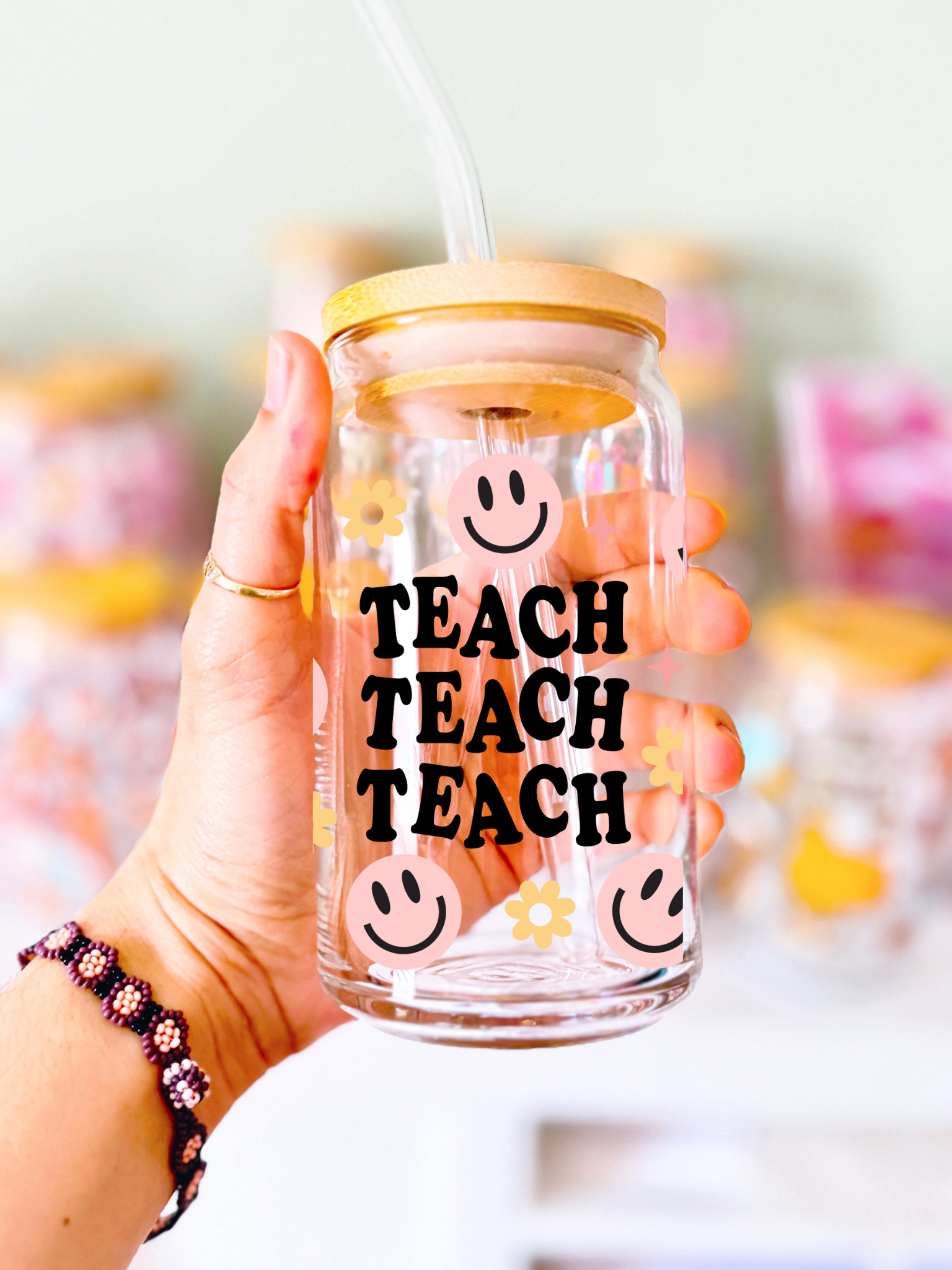 Retro Teacher Sipper Cup