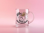 More Espresso Less Depresso Glass Mug