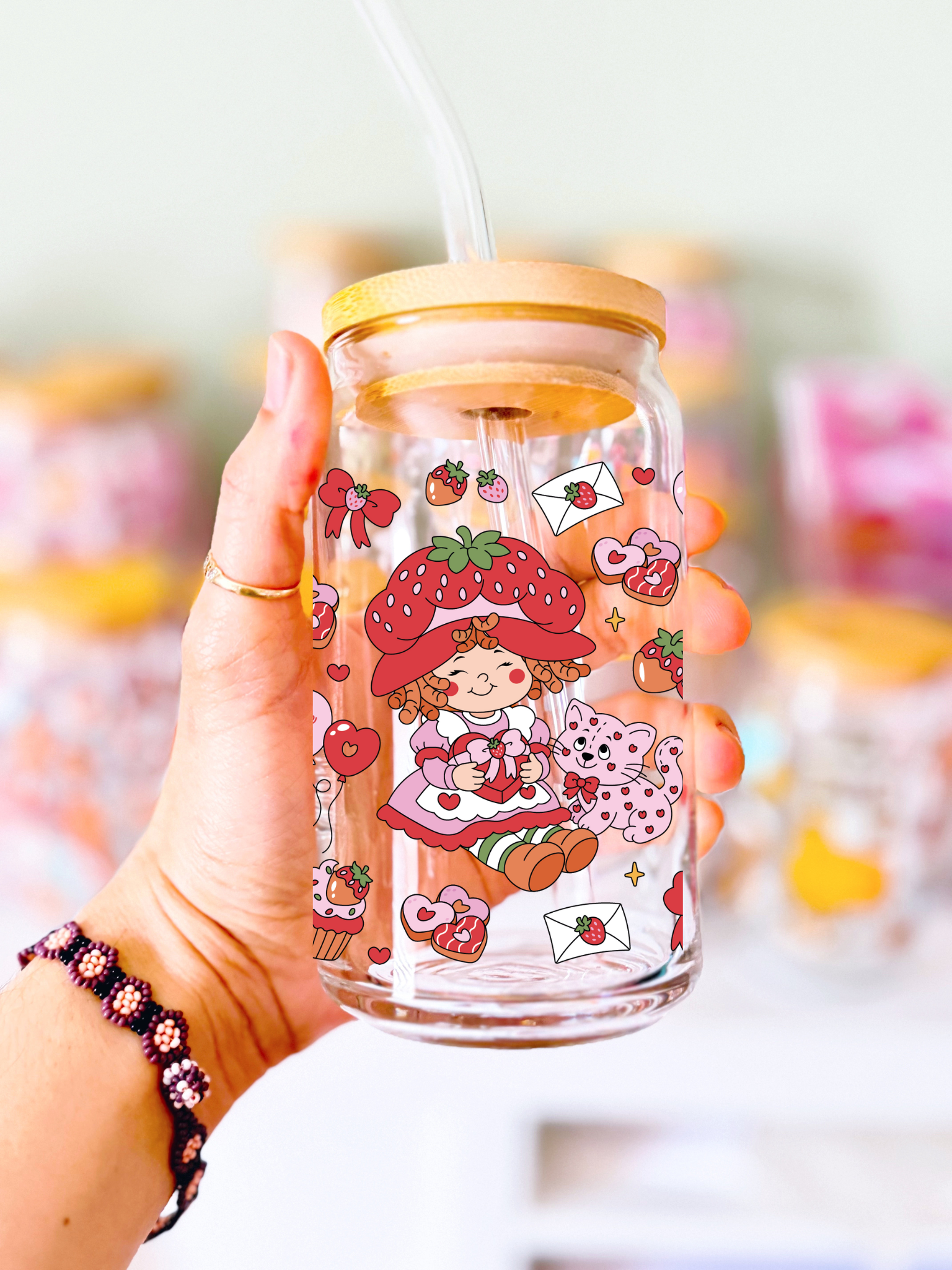 Berry Sweet Glass can