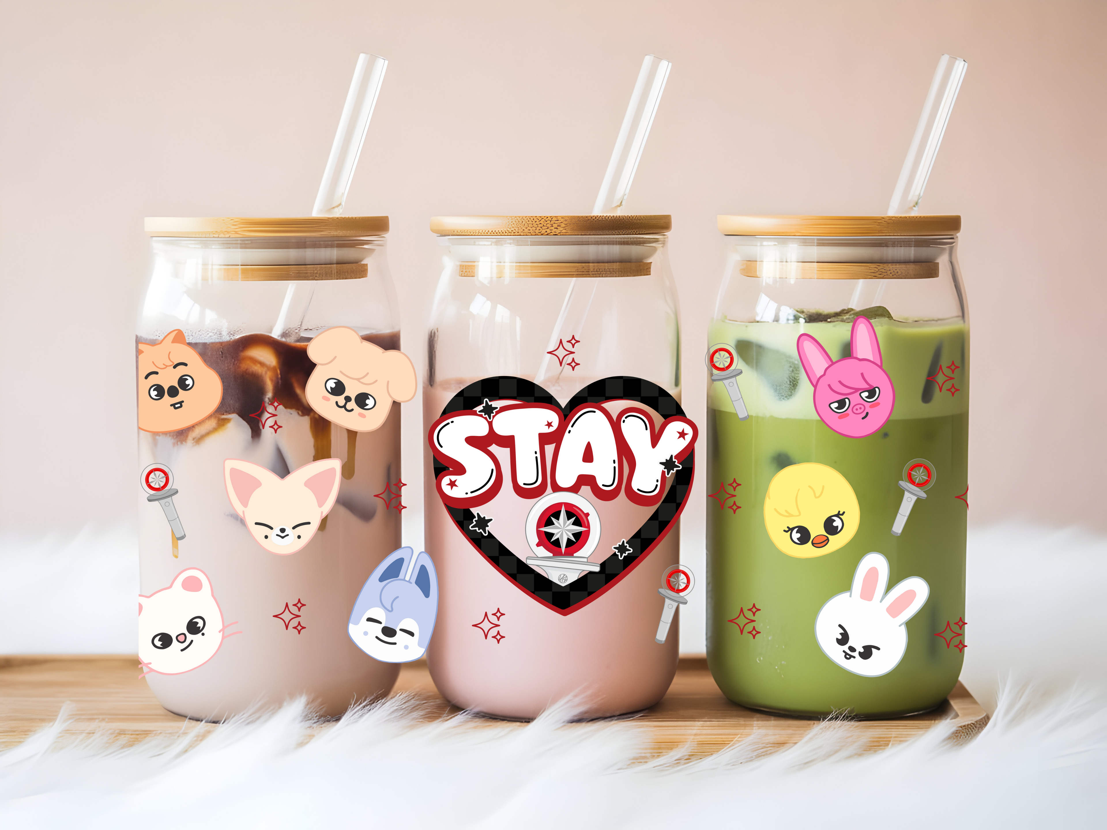 Stay SkaZoo K Pop Glass Can
