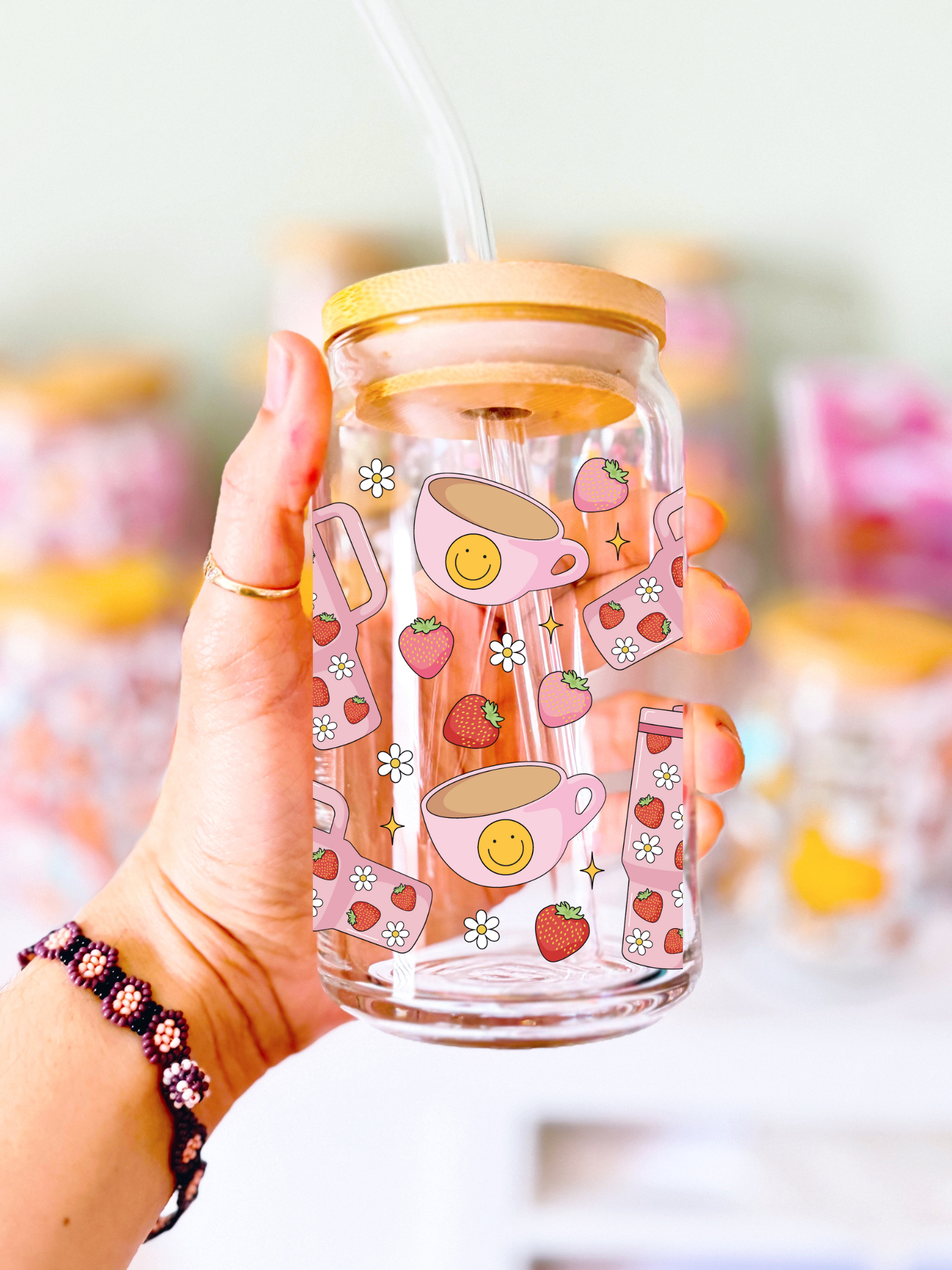 Girly Drinks Glass Can