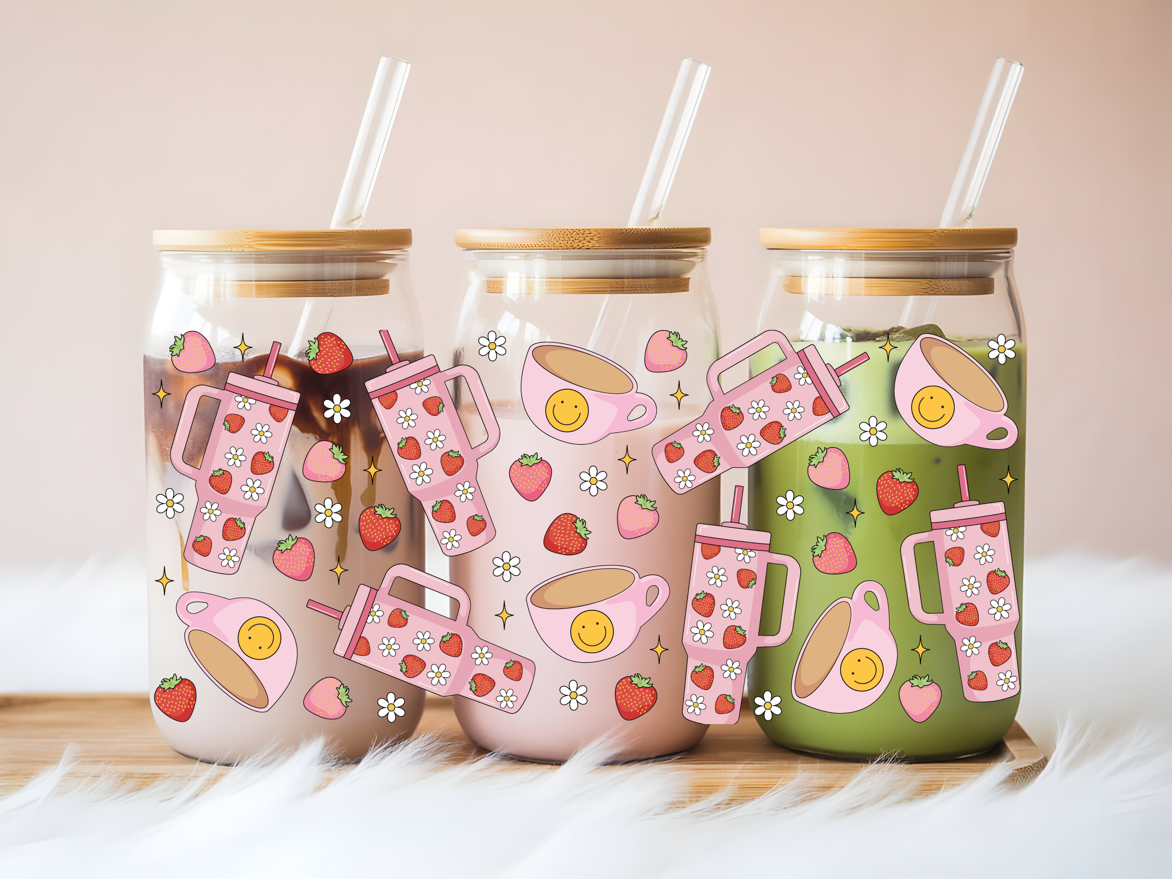 Girly Drinks Glass Can