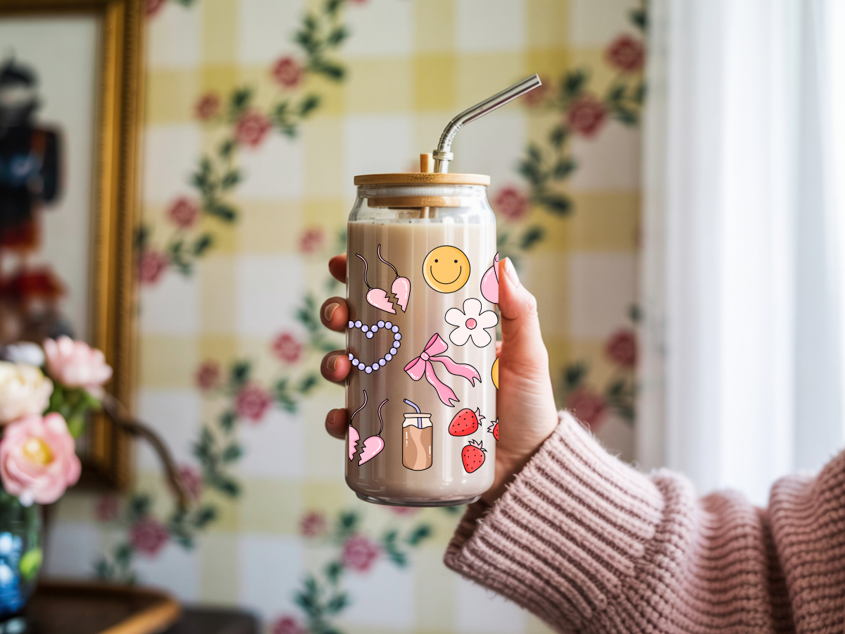 Girly Things Glass Can