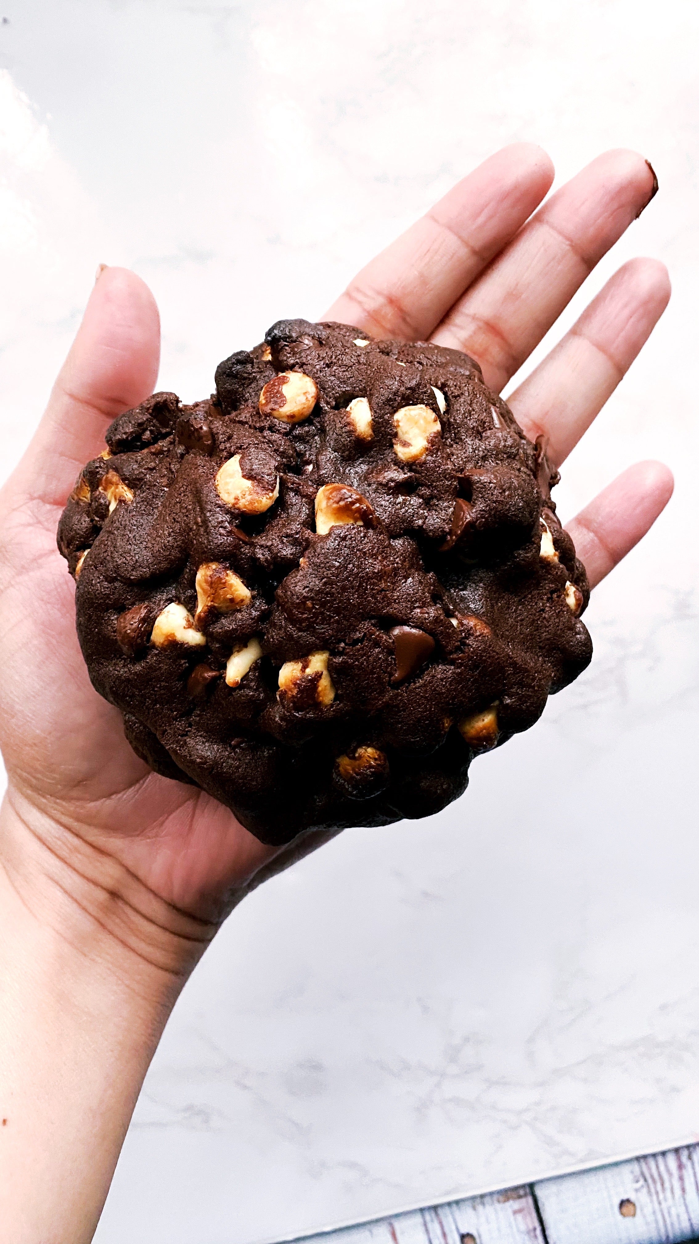 Double Chocolate Chunk Cookies