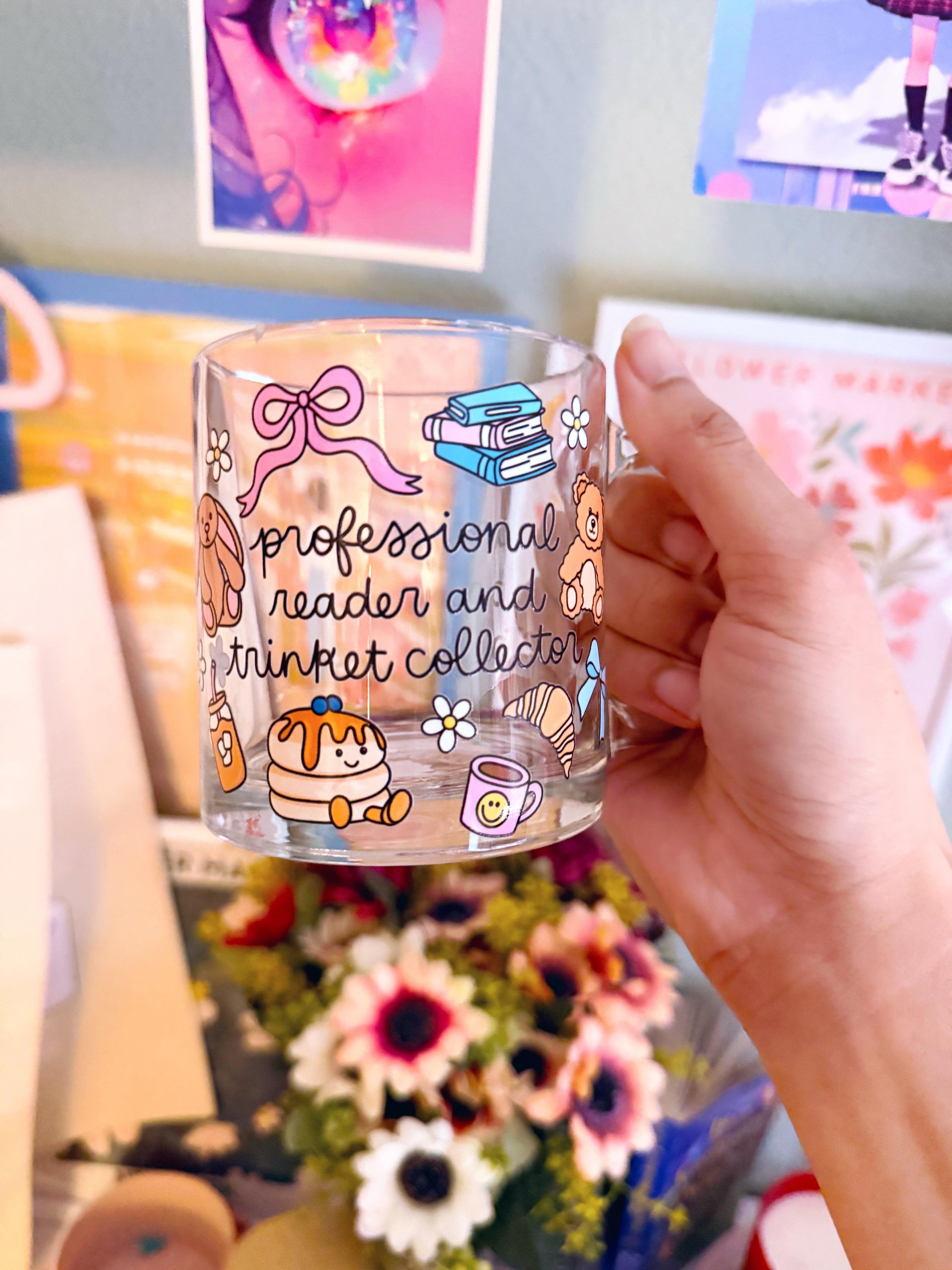 Profesional Reader and Trinket Collector Glass Mug