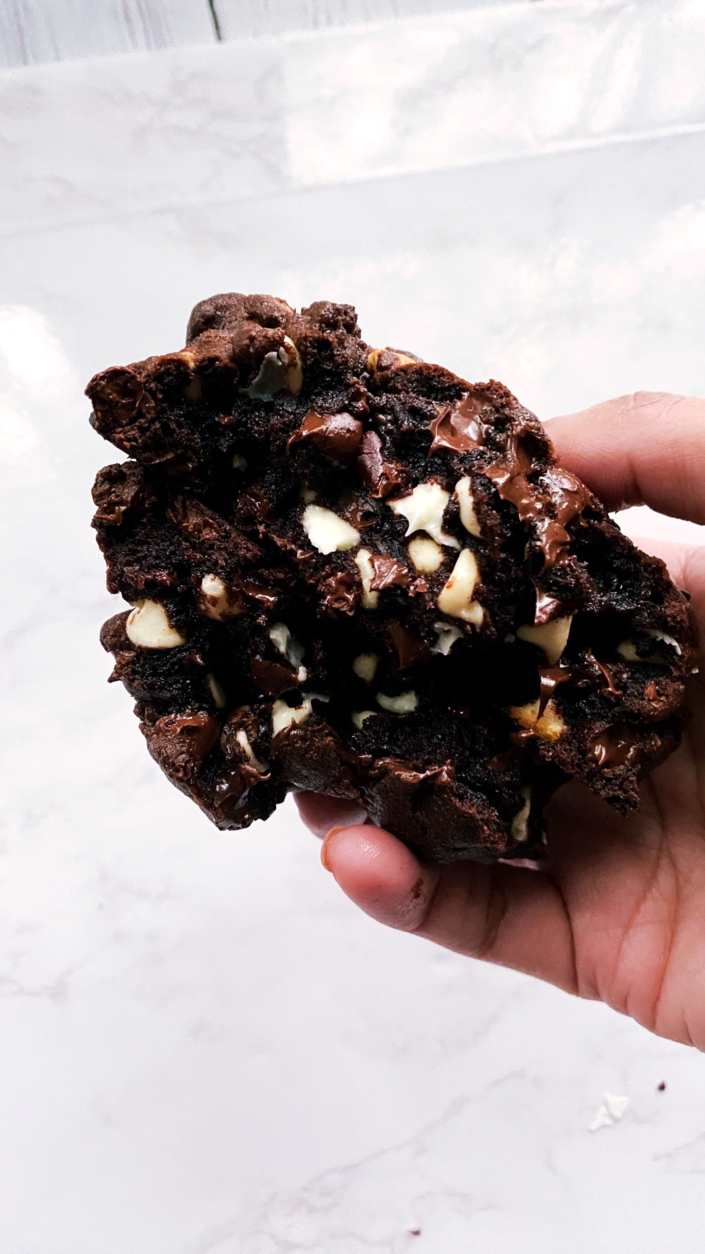 Double Chocolate Chunk Cookies