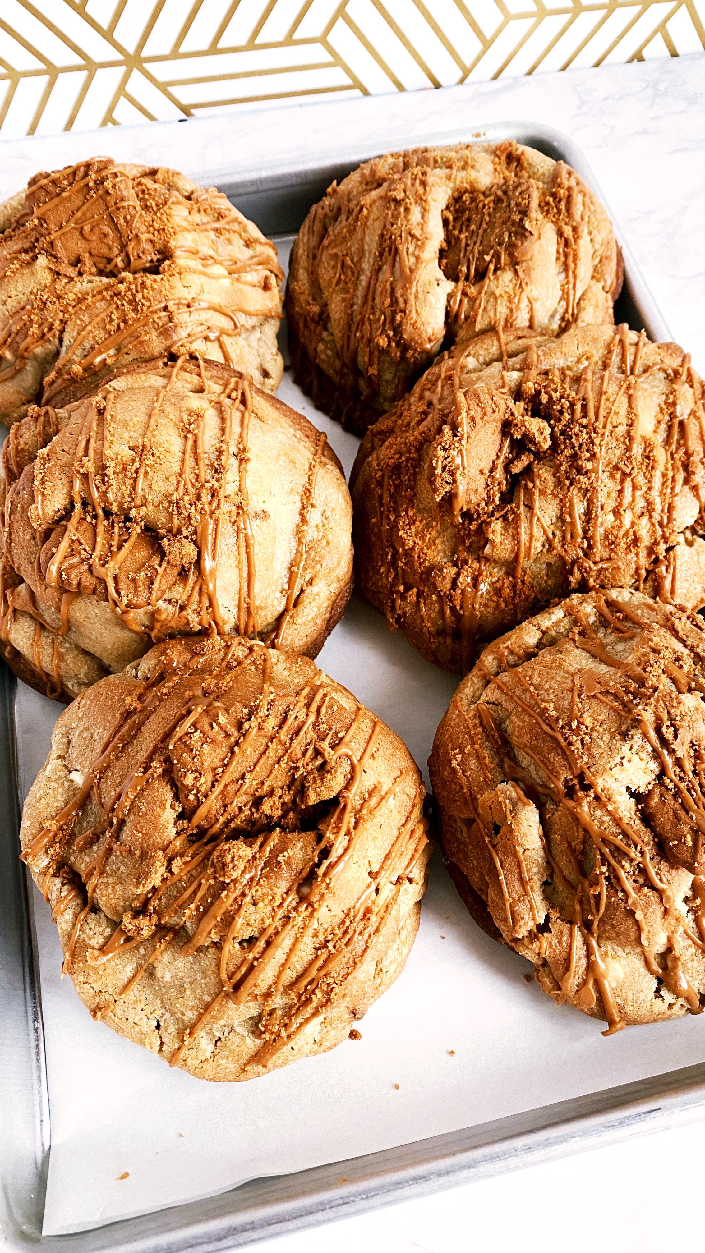 Cookie butter Stuffed Cookies