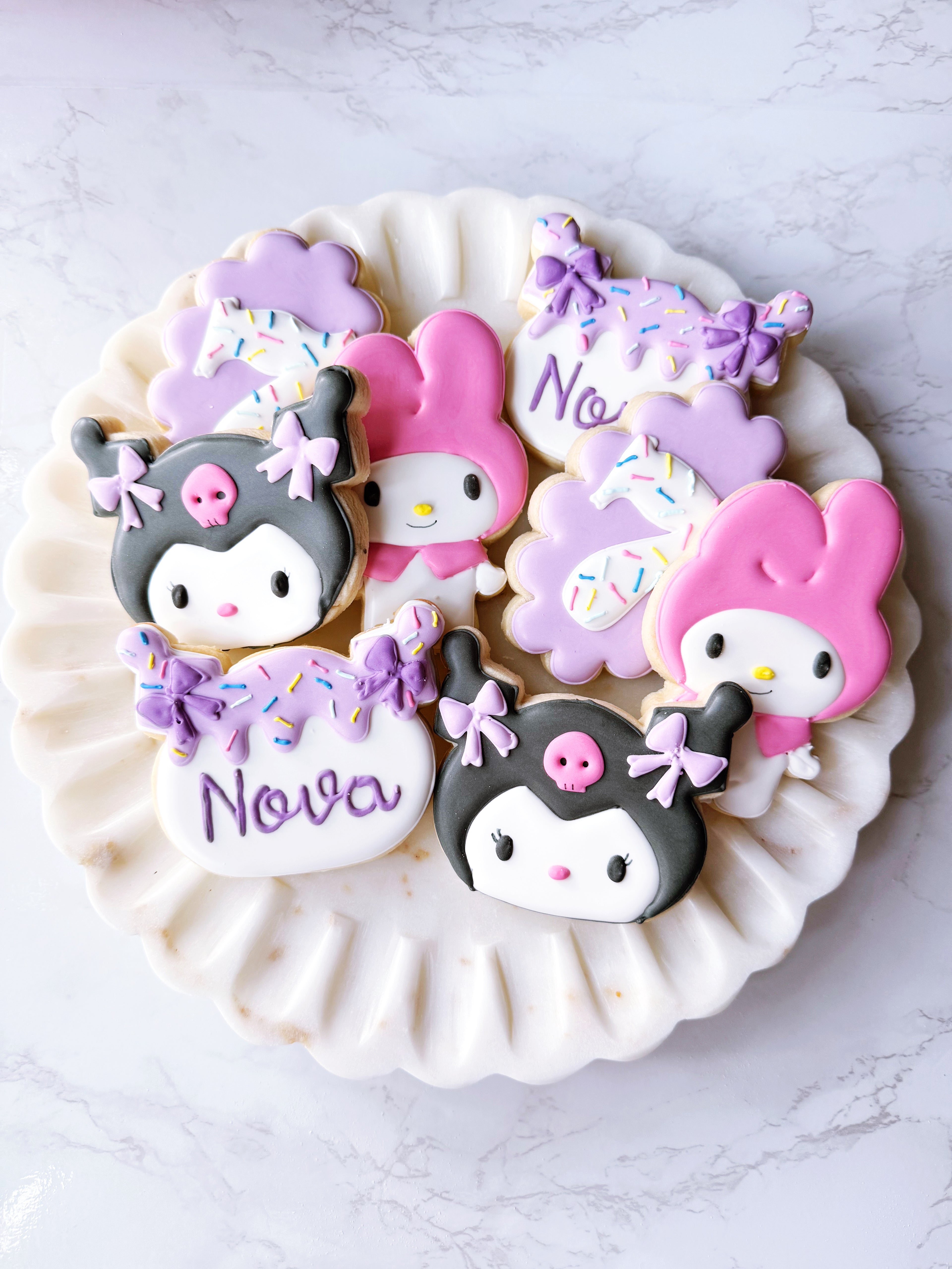 Kuromi & My Melody Birthday Cookis