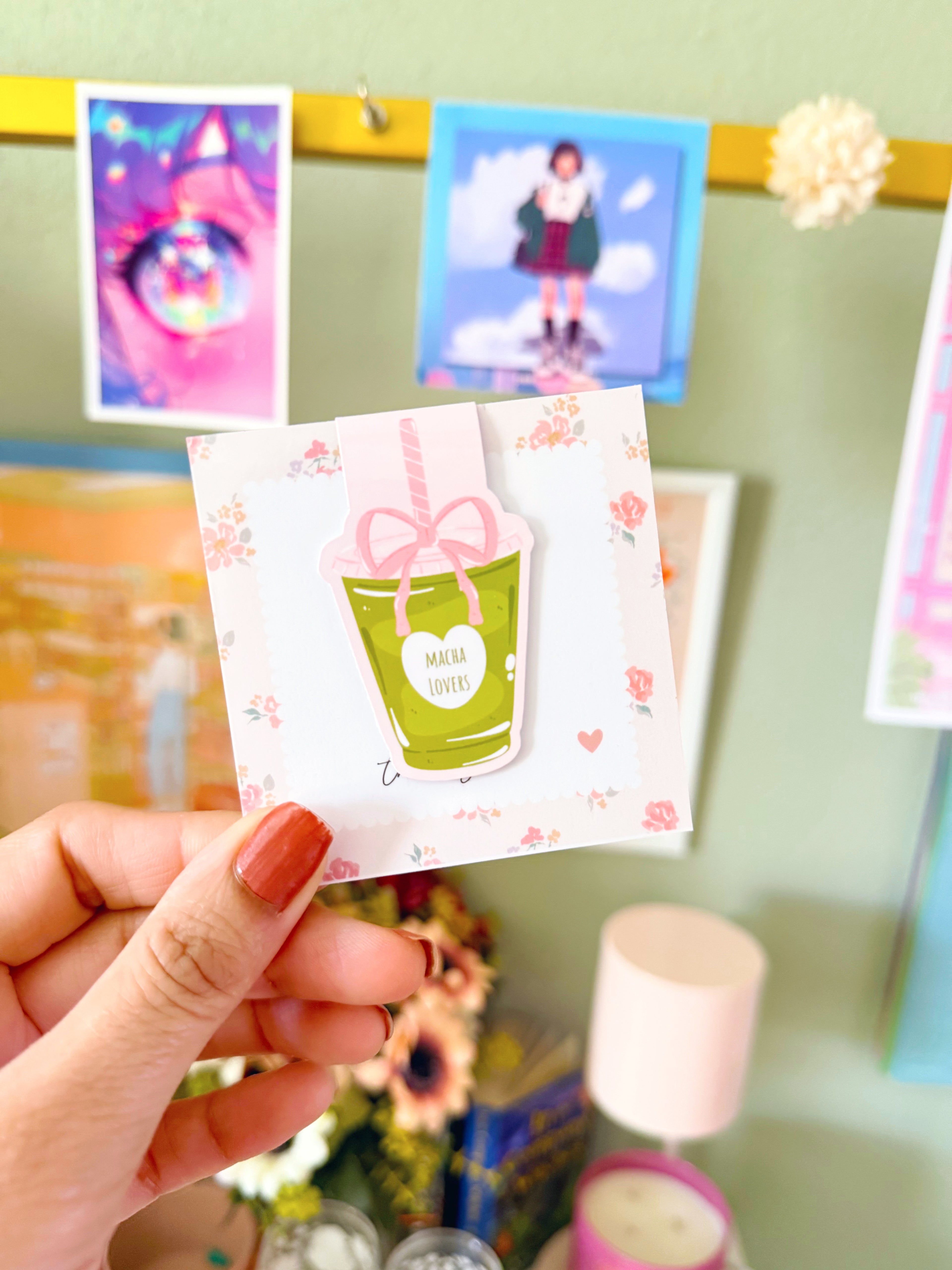 Matcha Lovers Magnetic Bookmark