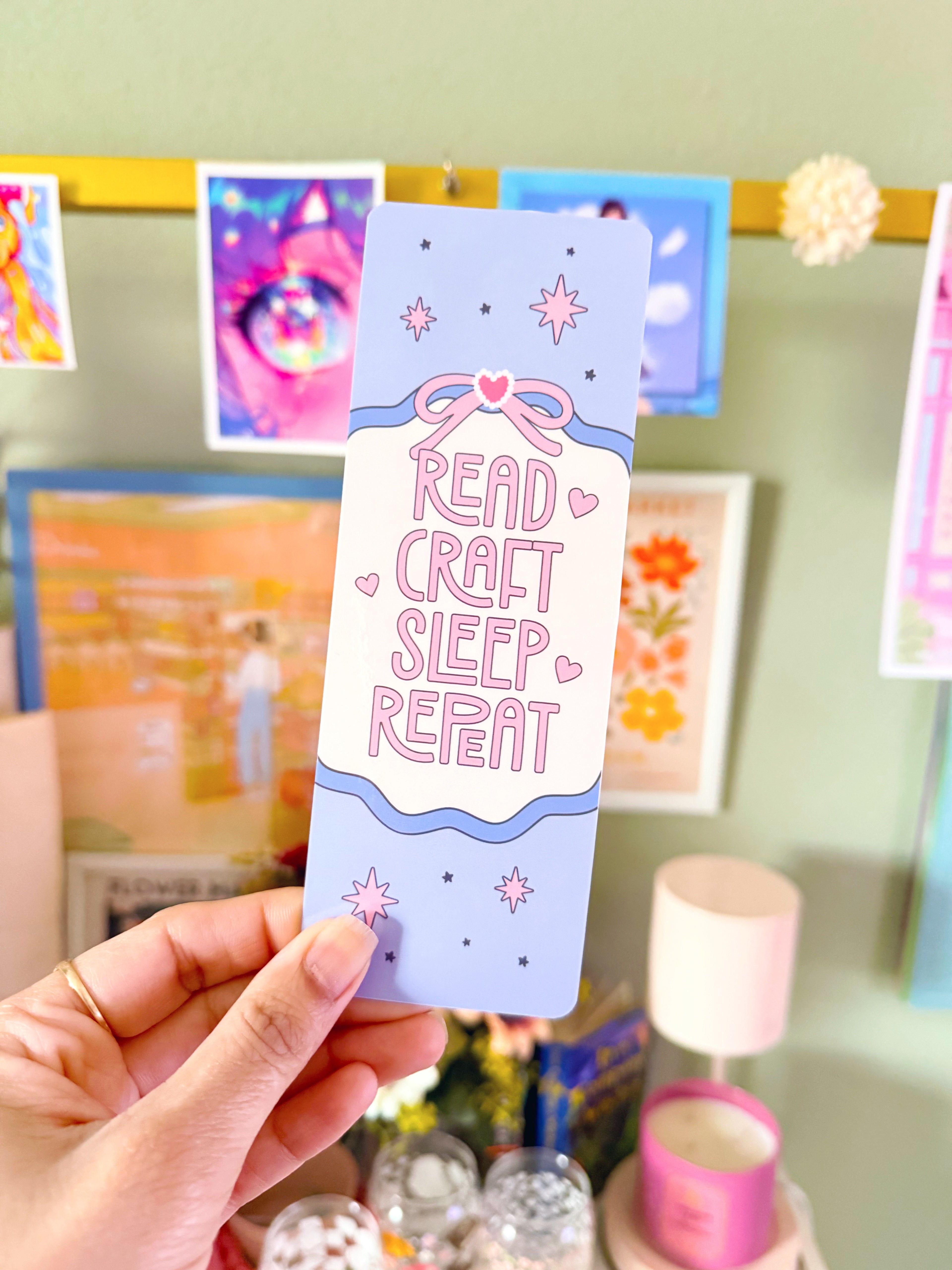 Read, Craft, Sleep Repeat Bookmark