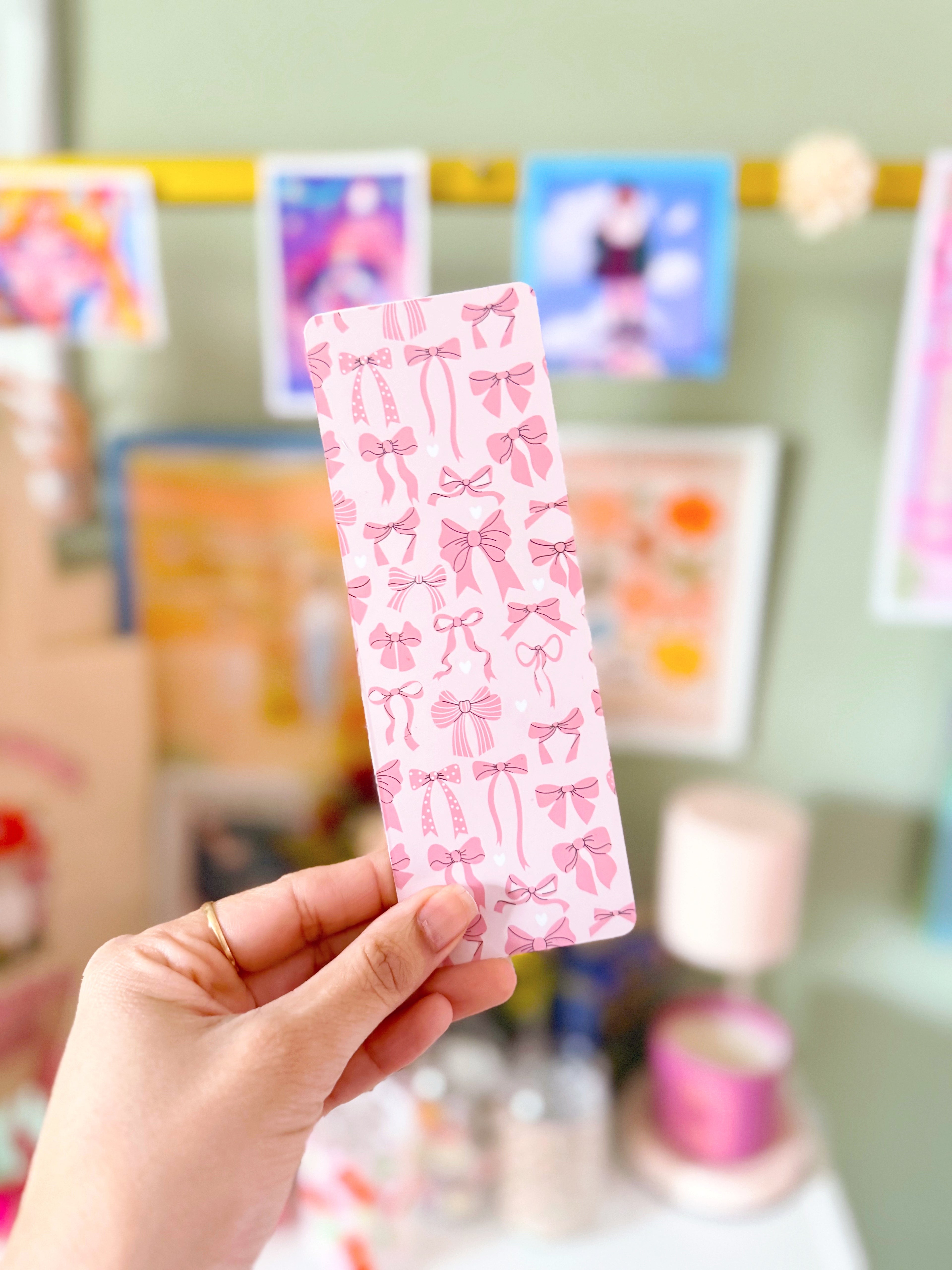 Pink Multi Bow Bookmark