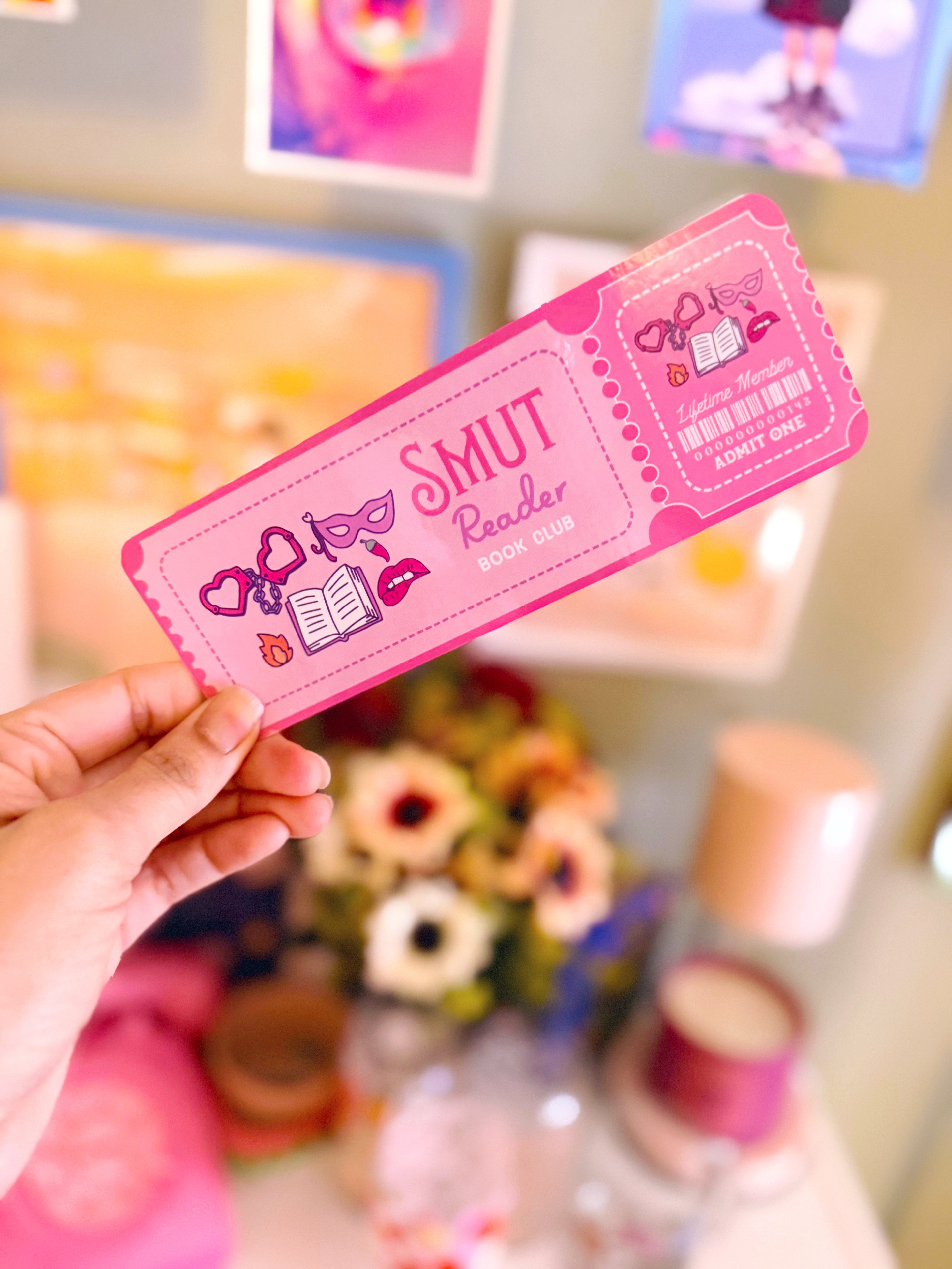 Smut Reader Ticket Bookmark
