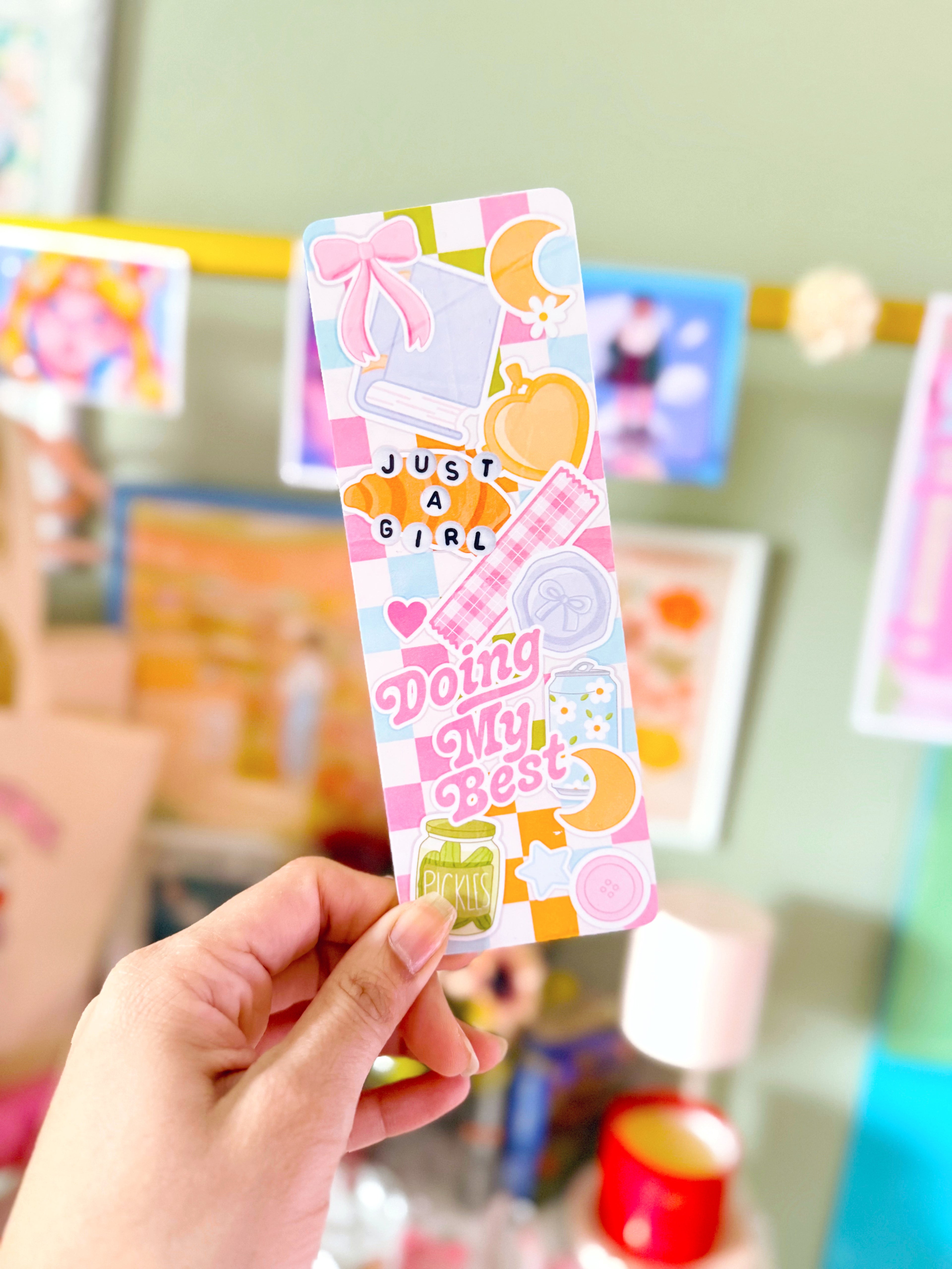 Doing My Best Collage Bookmark