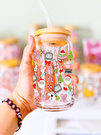 Christmas Movie Nostalgia Glass Can Cup