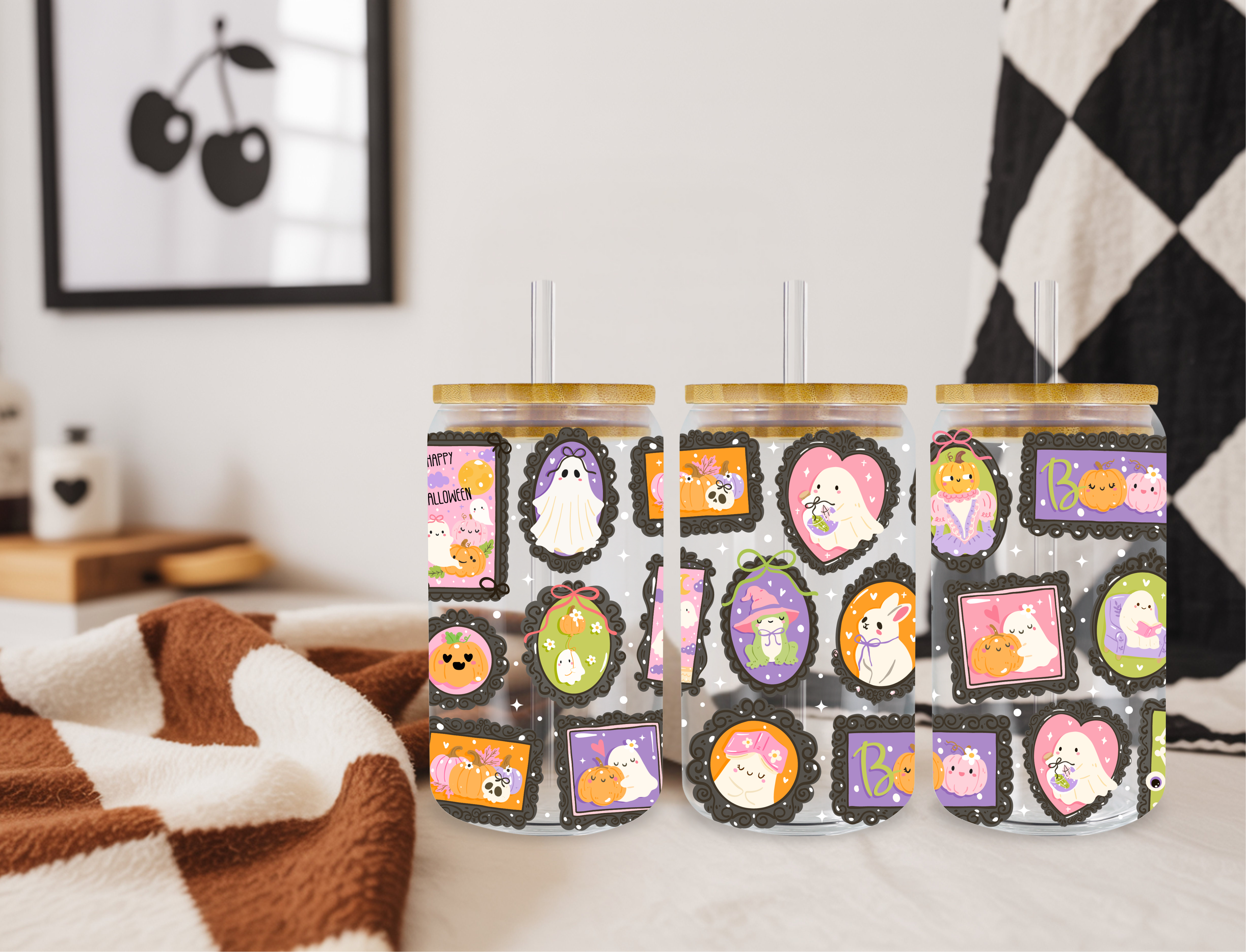 Cute Halloween Frames Cup