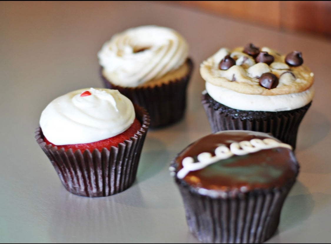 Red Velvet Cupcakes with Cream Cheese Frosting – Dozen