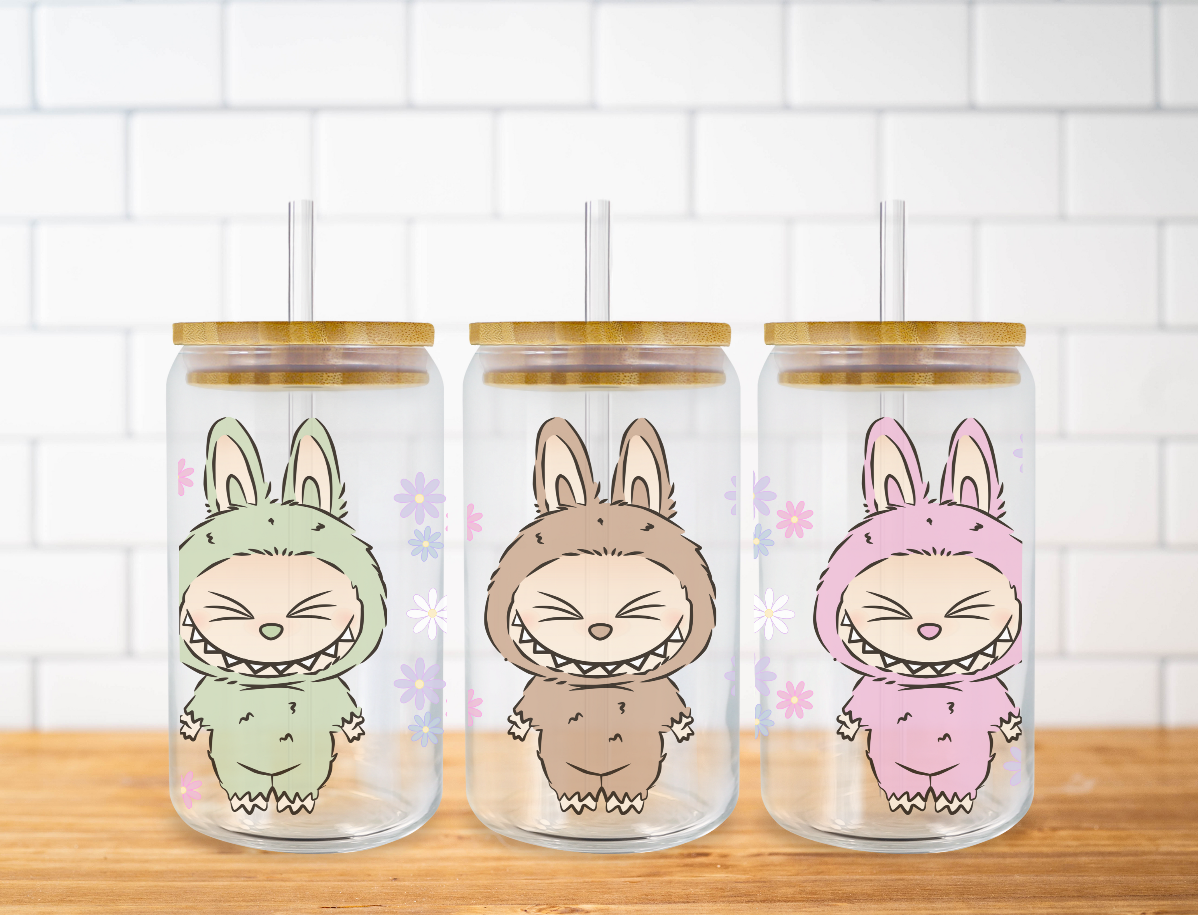 Labubu Glass Can
