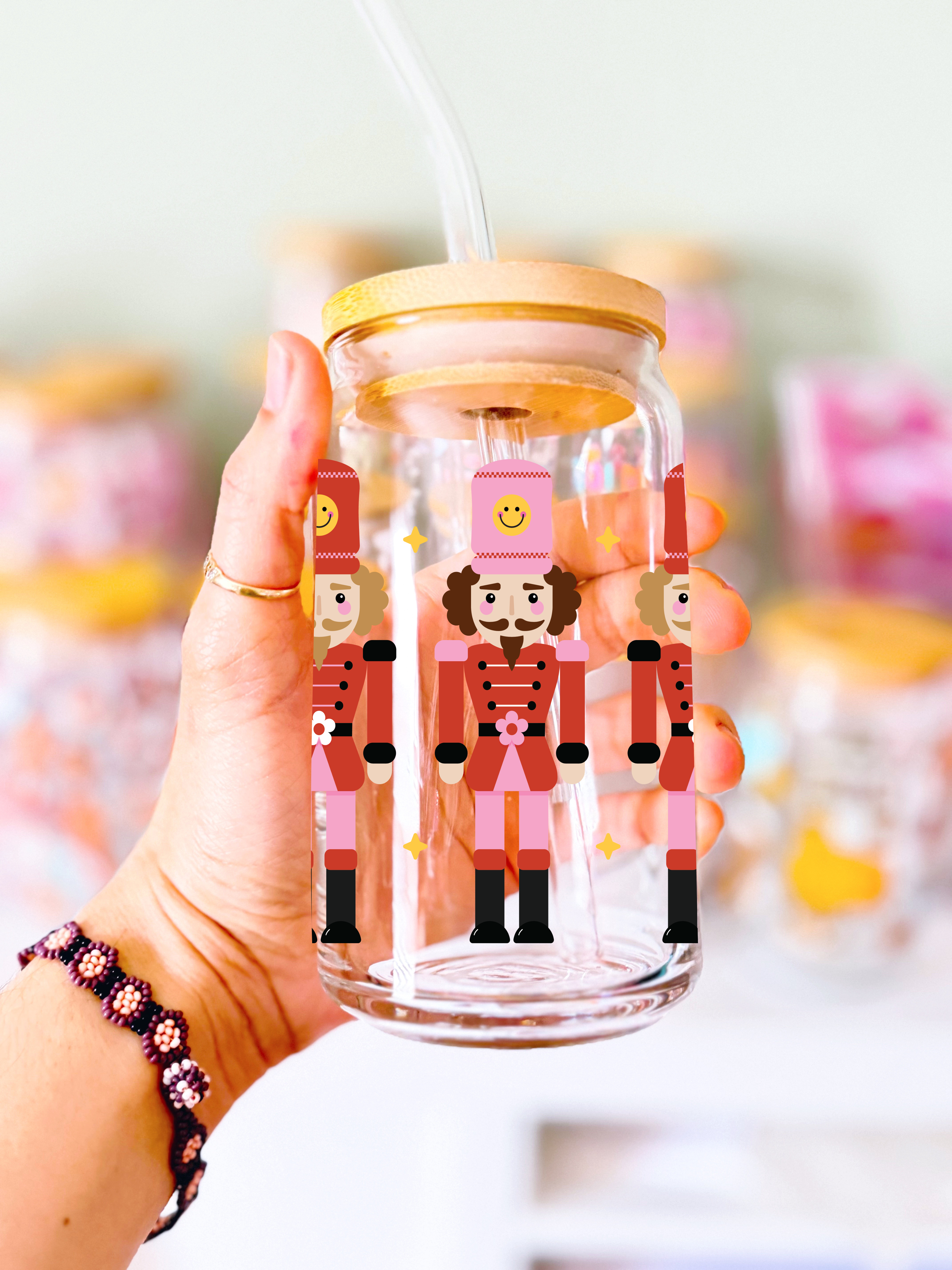 Nutcracker Glass Can
