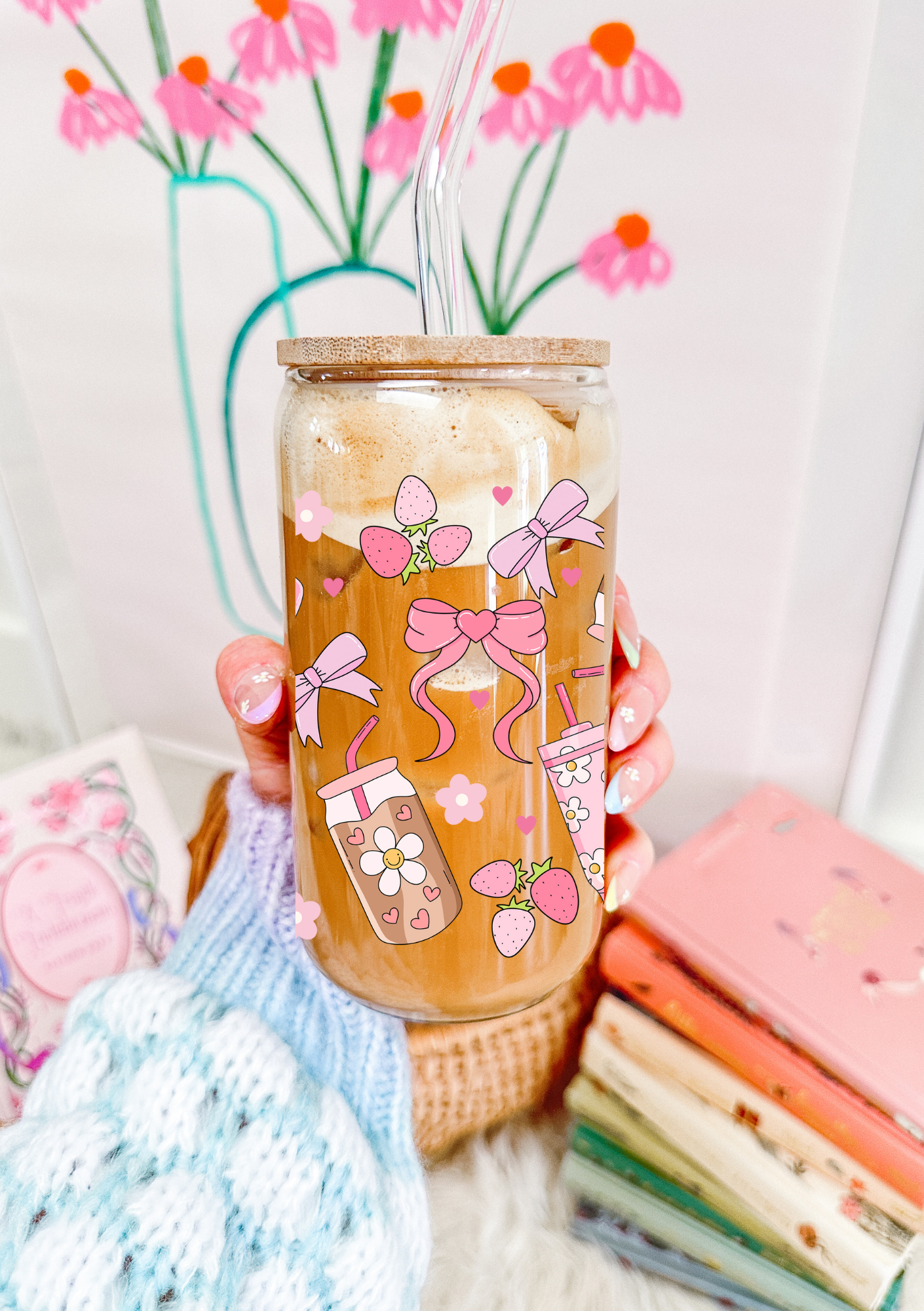 Pink Essentials Glass Can