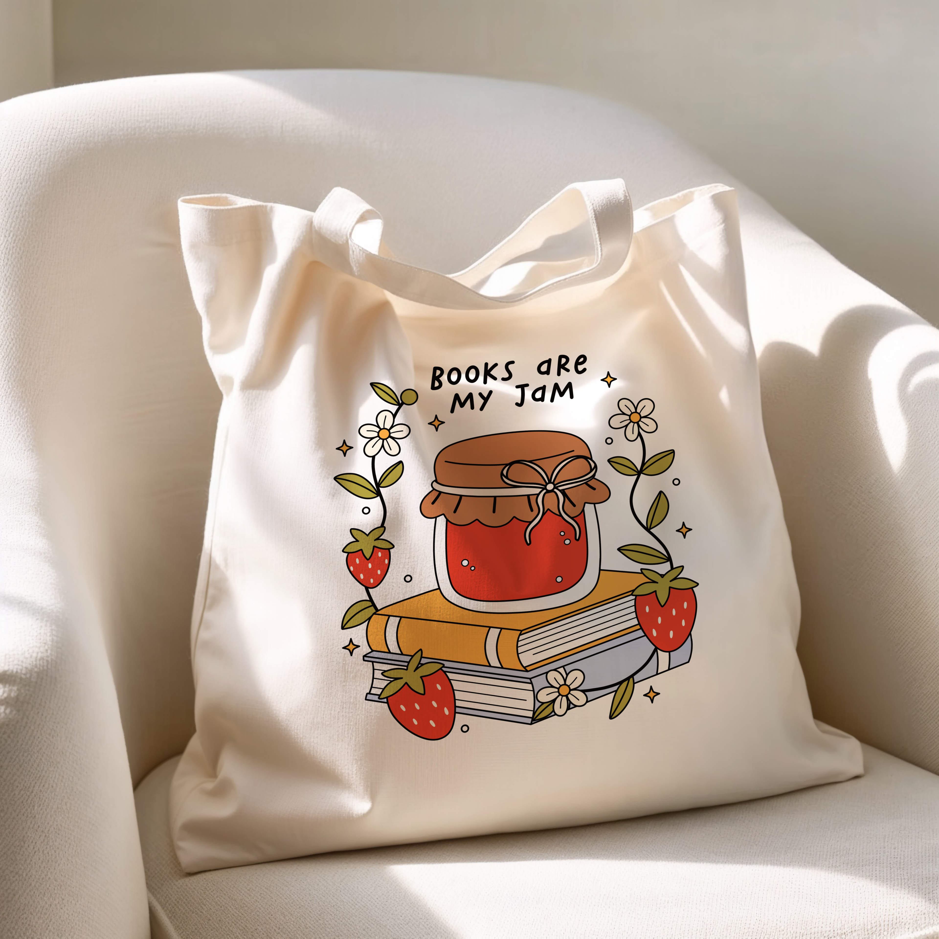 Books are my Jam Tote Bag
