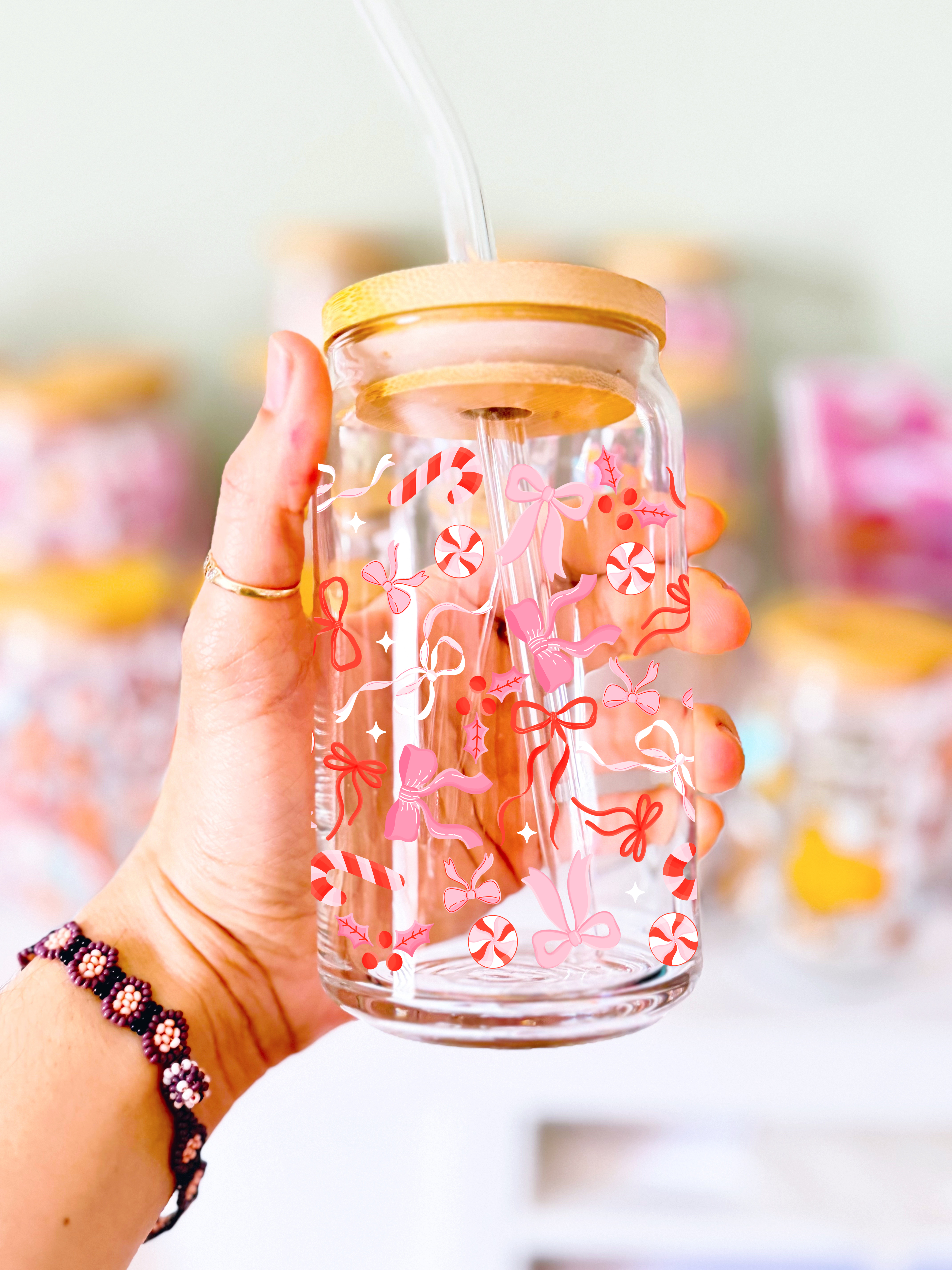 Christmas Bows Class Can