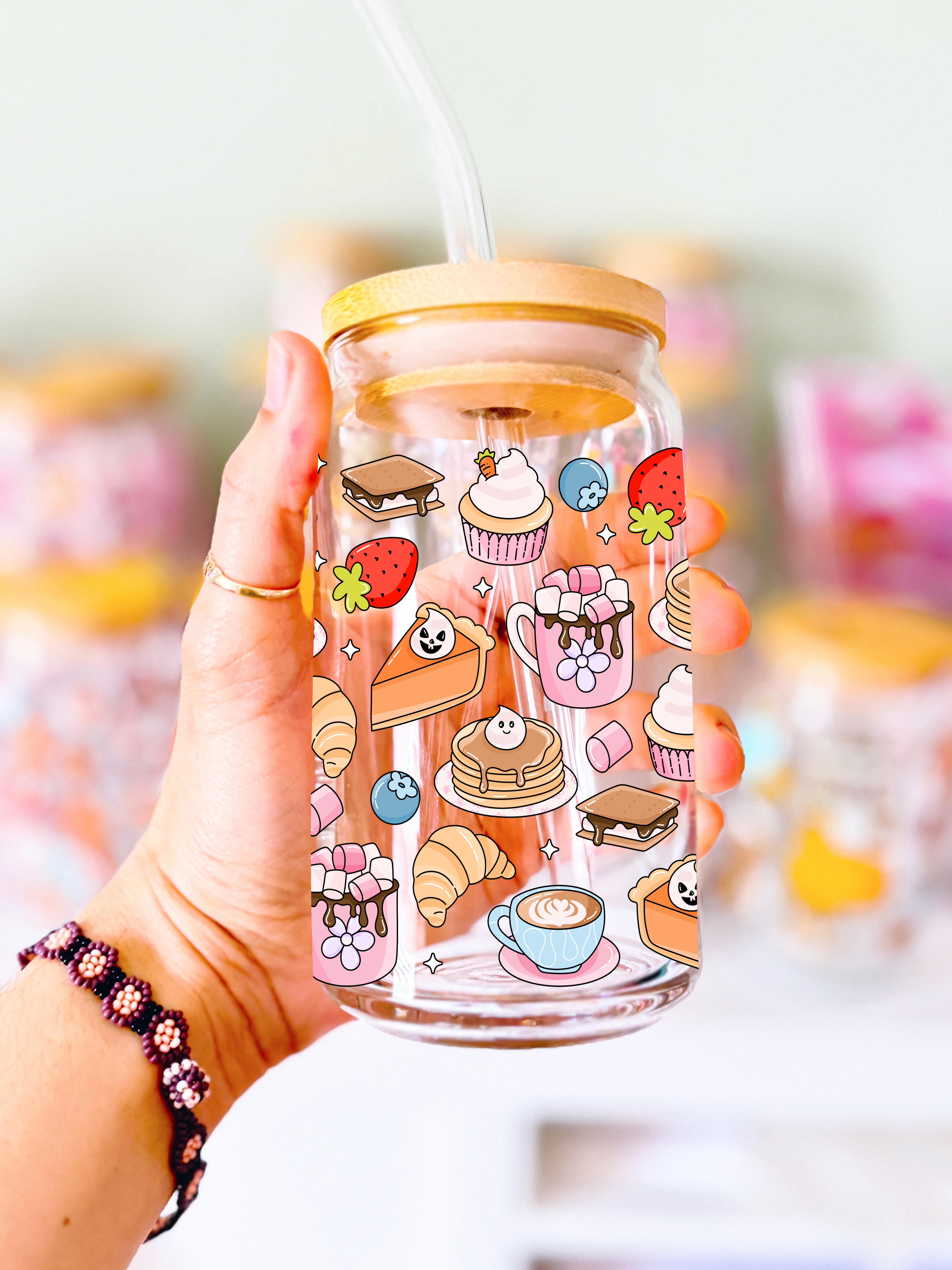 Fueled by Treats Trendy Glass Can