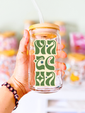 Funky Matcha Glass Can