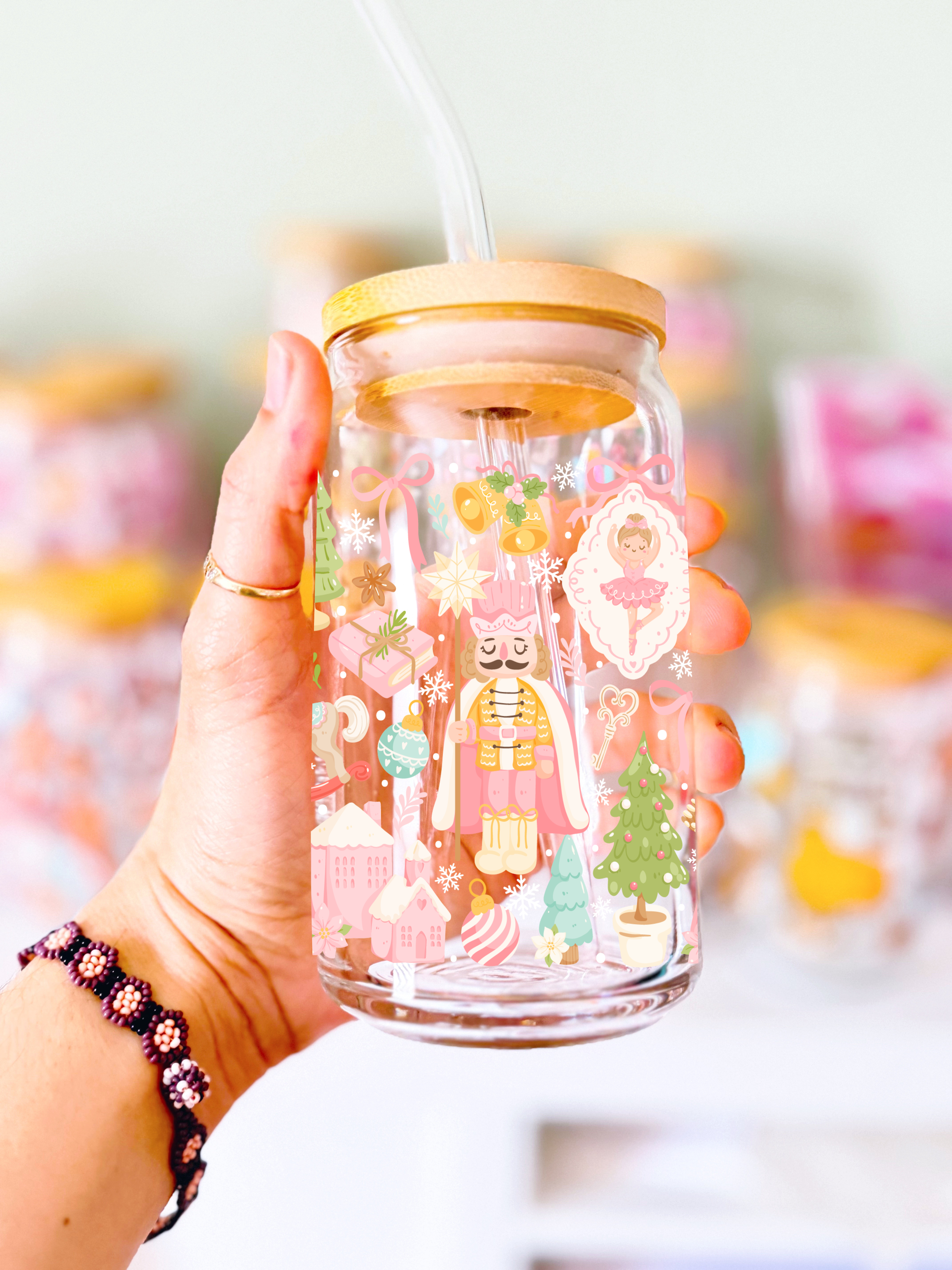 Nutcracker Ballet Glass Can