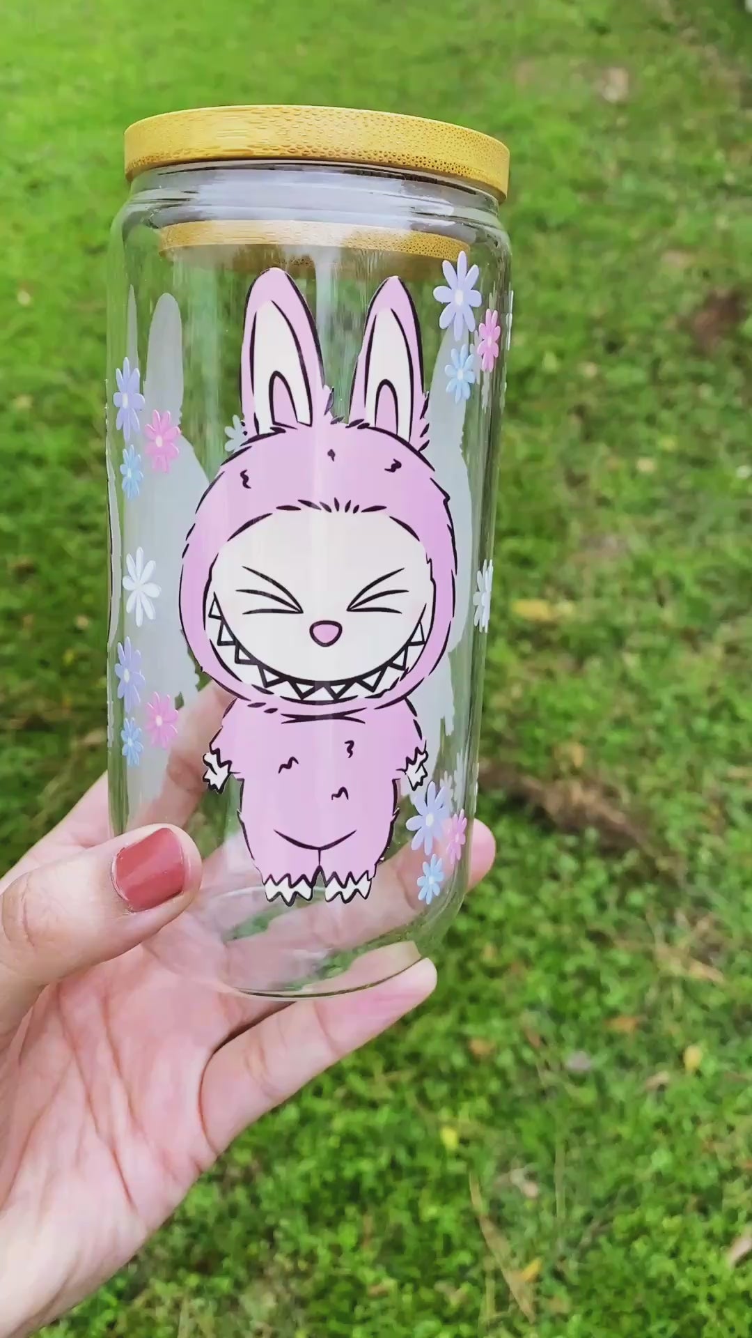 Labubu Glass Can