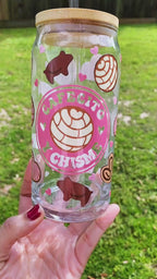 Cafecito Y Chisme Glass Can Cup