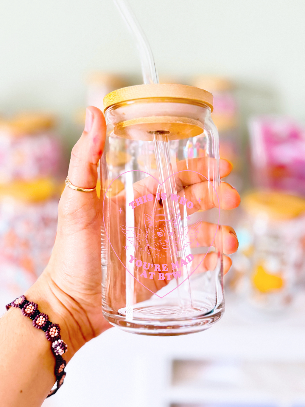This is who you are mad at BTW Glass Cup